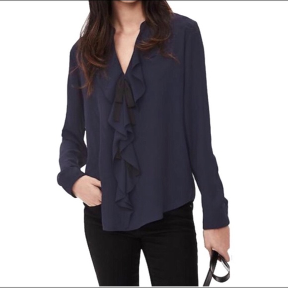 Banana Republic Tops - XS Petite Banana Republic Blouse with Ruffles